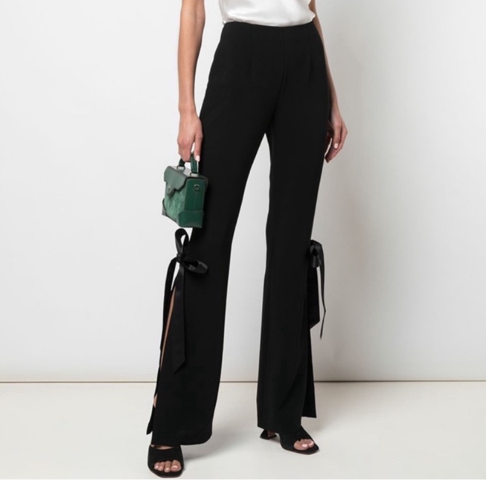 Cinq a sept - black pant with bow - 10